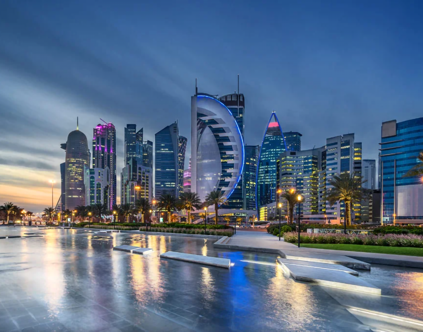 Qatar business strategy visual