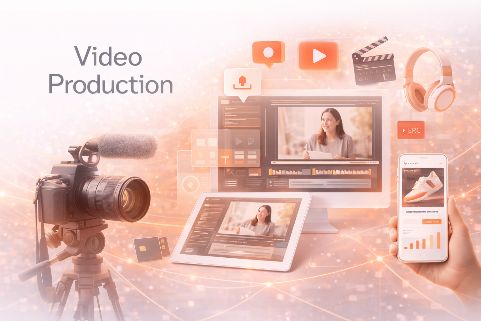 Short-form video production visual